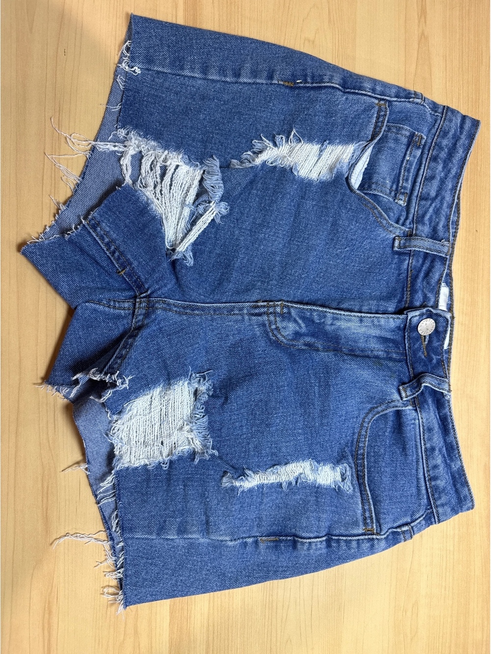 Stichic Distressed Denim Shorts Size 6